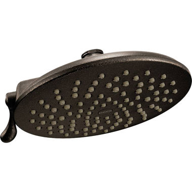 Click here to see Moen S6320EPORB Moen 8in Two-Function Rainshower Shower Head, Round, Immersion Technology, Eco-Performance, 1.75 GPM, WaterSense,  Oil Rubbed Bronze - S6320EPORB