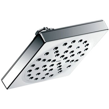 Click here to see Moen S6340EP Moen 90 Degree 6in Single-Function Rainshower Shower Head, Square, Immersion Technology, Eco-Performance, 1.75 GPM, Chrome - S6340EP