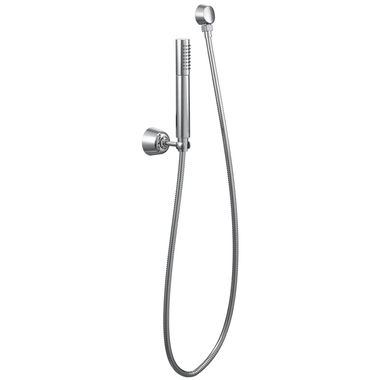 Click here to see Moen S11705EP Moen Fina Single-Function Hand Shower with Wall-Mount Bracket and Hose, Eco-Performance, 1.75 GPM, WaterSense, Chrome - S11705EP
