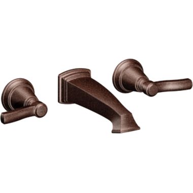 Click here to see Moen TS6204ORB Moen TS6204ORB Two-Handle Wall Mount Bathroom Faucet