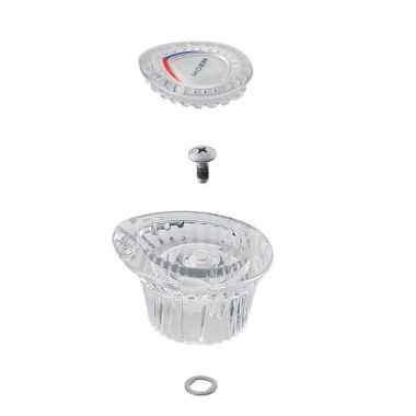 Click here to see Moen 150627 Moen 150627 Chateau Handle Kit for Bathroom Faucet w/ Duralast, Clear Knob