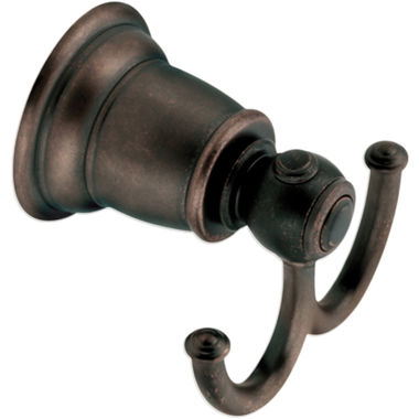 Click here to see Moen YB5403ORB Moen Kingsley Double Robe Hook, Zinc Constructed, Oil Rubbed Bronze - YB5403ORB