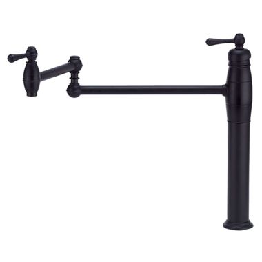 Click here to see Danze D206057BS Danze Opulence Deck Mount Pot Filler Faucet, Black Satin - D206057BS