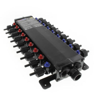 Click here to see Viega 51618 Viega 51618 ManaBloc 18-Port, PEX Crimp Manifold (3/8