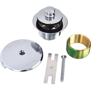 Click here to see Watco 38190-CP Watco 38190-CP Push Pull Chrome Plated Single-Hole Overflow Plate