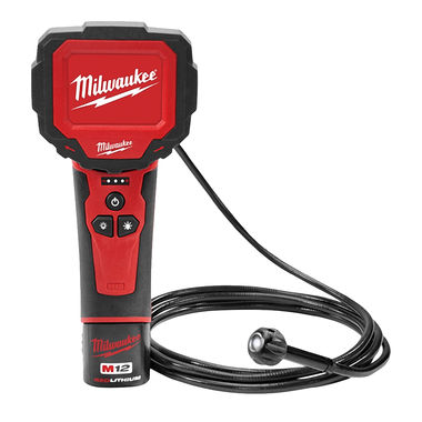 Click here to see Milwaukee 2313-21 M-Spector M12 2313-21 Cordless Inspection Camera Kit, 2.7 in, 320 X 240 pixels LCD Display, 12 V