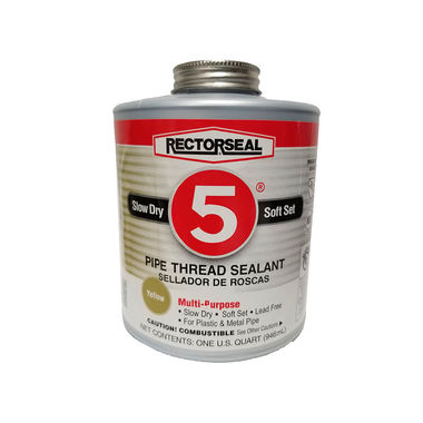 Click here to see Commodity  Rectorseal No. 5 Pipe Thread Sealant w/ Brush, 1 qt, 25300