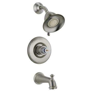 Click here to see Delta T14455-SSLHP Delta T14455-LHP Victorian Monitor Tub & Shower Trim in Stainless Steel Finish