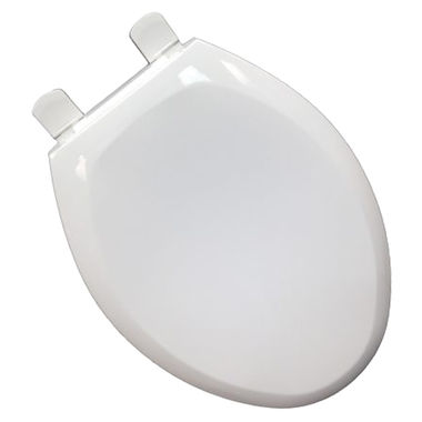 Click here to see Jones Stephens C3B3ESL00 Jones Stephens C3B3ESL00 White - Ez Close / Quickclean Elongated Plastic Toilet Seat