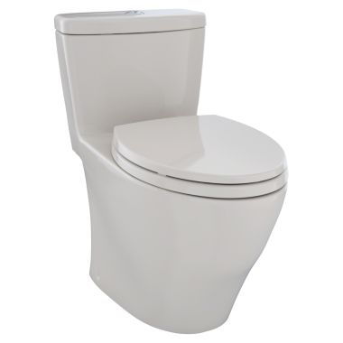 Click here to see Toto MS654114MF#12 TOTO Aquia One-Piece Elongated Dual-Max, Dual Flush 0.9 & 1.6 GPF Universal Height Skirted Toilet, Sedona Beige - MS654114MF#12