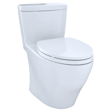 Click here to see Toto MS654114MF#01 Toto MS654114MF#01 Aquia One-Piece Dual Flush Elongated Toilet, 1.6 GPF and 0.9 GPF - Cotton White