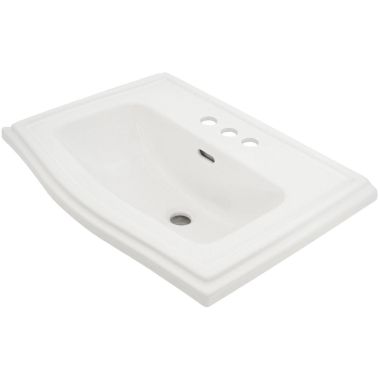 Click here to see Toto LT781.4#01 Toto Clayton Self Rimming Rectangular Lavatory Sink, 4in Centers, ADA, Vitreous China, Cotton White - LT781.4#01