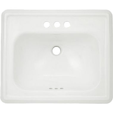 Click here to see Toto LT531.4#01 Toto Promenade Self Rimming Rectangular Lavatory Sink, 4in Centers, ADA, Vitreous China, Cotton White - LT531.4#01