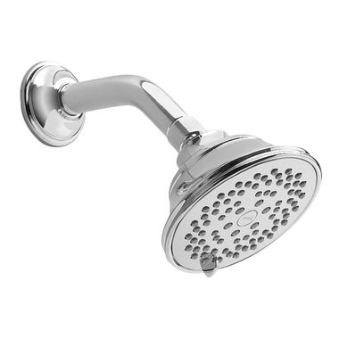Click here to see Toto TS300A55#CP TOTO Traditional Collection Series A 4in Multi-Spray Shower Head with Rubber Nozzles, 2.5 GPM, Polished Chrome - TS300A55#CP
