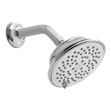 Click here to see Toto TS300A65#CP TOTO Traditional Collection Series A 5in Multi-Spray Shower Head with Rubber Nozzles, 2.5 GPM, Polished Chrome - TS300A65#CP