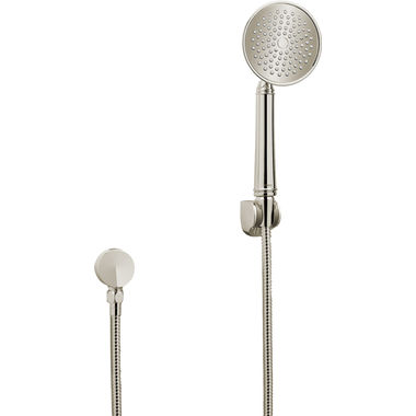 Click here to see Toto TS300F51#BN TOTO Traditional Collection Series A 4in Single-Spray Hand Shower with Rubber Nozzles, 2.5 GPM, Brushed Nickel - TS300F51#BN