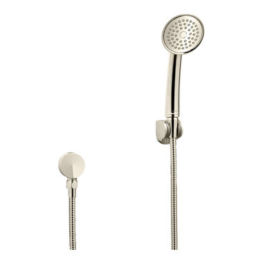 Click here to see Toto TS200F41#PN TOTO Transitional Collection Series A 3in Single-Spray Hand Shower with Rubber Nozzles, 2.5 GPM, Polished Nickel - TS200F41#PN