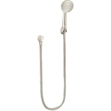 Click here to see Toto TS200F51#BN TOTO Transitional Collection Series A 4in Single-Spray Hand Shower with Rubber Nozzles, 2.5 GPM, Brushed NIckel - TS200F51#BN