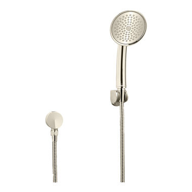 Click here to see Toto TS200FL51#PN TOTO Transitional Collection Series A 4in Single-Spray Hand Shower with Rubber Nozzles, 2.0 GPM, Polished Nickel - TS200FL51#PN