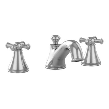 Click here to see Toto TL220DD#CP Toto Vivian Two-Handle Widespread Lavatory Faucet with Metal Pop-Up, Cross Handles, 1.5 GPM, Three-Hole, Solid Brass, Polished Chrome  -TL220DD#CP 