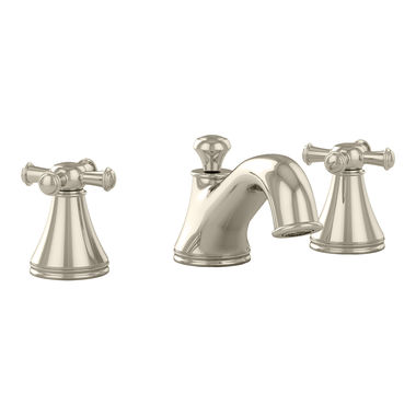 Click here to see Toto TL220DD#PN Toto TL220DD#PN Vivian Two-Handle Widespread Lavatory Faucet w/ Cross Handles, Polished Nickel