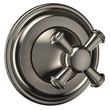 Click here to see Toto TS220C#BN TOTO Vivian Volume Control Trim, Cross Handle, Brushed Nickel - TS220C#BN