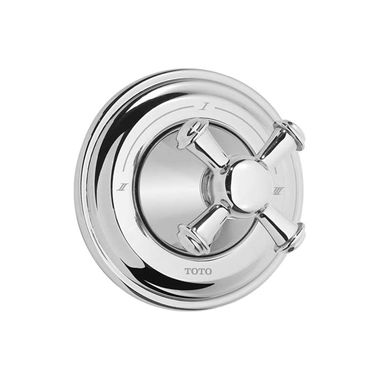 Click here to see Toto TS220C#PN Toto Vivian Cross Handle Volume Control Trim, Polished Nickel - TS220C#PN 