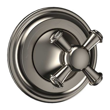 Click here to see Toto TS220D#BN TOTO Vivian 2-Way Diverter Valve Trim w/ Off, Cross Handle, Brushed Nickel - TS220D#BN