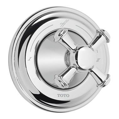 Click here to see Toto TS220D#CP TOTO Vivian 2-Way Diverter Valve Trim w/ Off, Cross Handle, Polished Chrome - TS220D#CP