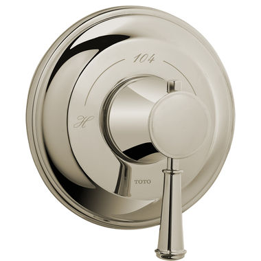 Click here to see Toto TS220T#BN TOTO Vivian Thermostatic Mixing Valve, Lever Handle, Brushed Nickel - TS220T#BN