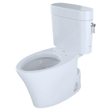 Click here to see Toto CST794EFR#01 TOTO Eco Nexus Two-Piece Elongated 1.28 GPF Universal Height Skirted Toilet with Right-Hand Trip Lever, Cotton White - CST794EF#01