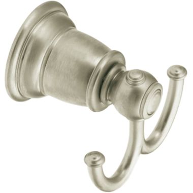Click here to see Moen YB5403BN Moen Kingsley Double Robe Hook, Zinc Constructed, Brushed Nickel - YB5403BN