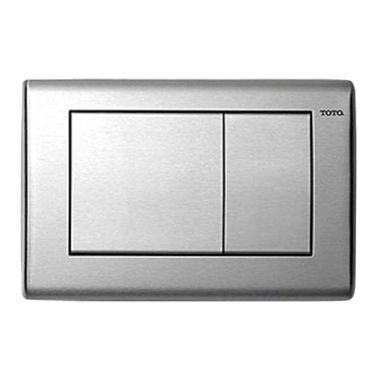 Click here to see Toto YT820#SS  TOTO YT820#SS Convex Push Plate, Dual Button, Brushed Stainless Steel