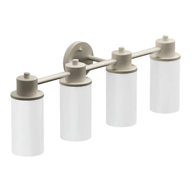 Click here to see Moen DN0764BN Moen Iso 4-Globe Bathroom Vanity Light, Brushed Nickel - DN0764BN