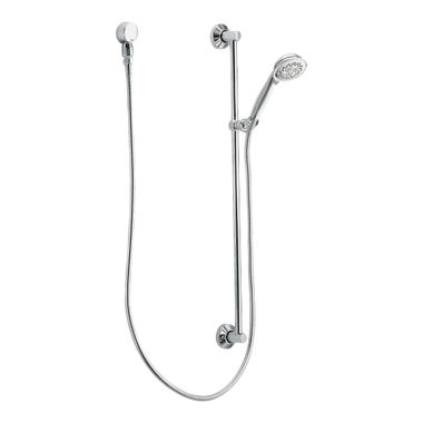 Click here to see Moen 52740EP17 Moen Commercial 3-Function Slide Bar Hand Shower, 1.75 GPM, Chrome - 52740EP17