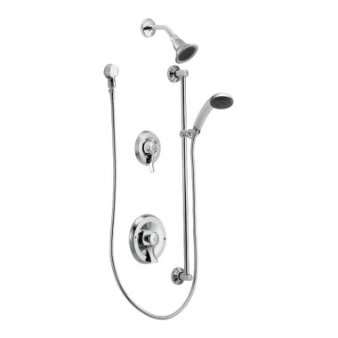 Click here to see Moen T8342 Moen T8342 Chrome Commercial 3-Function Shower System, 2.5 GPM