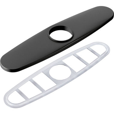 Click here to see Moen 141002BL Moen 3-Hole Escutcheon, Matte Black - 141002BL