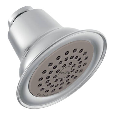 Click here to see Moen 6313 Moen Easy Clean XLT Single-Spray Function Shower Head, 3-1/2in Diameter Spray Head, WaterSense Certified, 1.5 GPM, Chrome - 6313