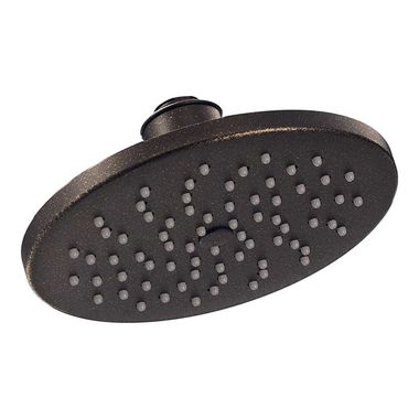 Click here to see Moen S6360ORB Moen 8in Single-Function Rainshower Shower Head, Round, Immersion Technology, 2.5 GPM, Oil Rubbed Bronze - S6360ORB