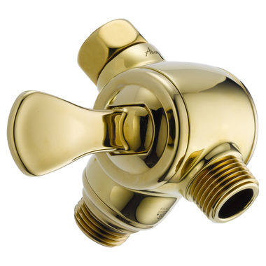Click here to see Delta U4929-PB-PK Delta U4929-PB-PK 3-Way Shower Arm Diverter for Hand Shower, Polished Brass