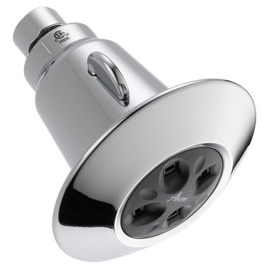 Click here to see Delta 52657 Delta H2Okinetic 2-1/2in Adjustable Shower Head, 2.5 GPM, 80 PSI, Chrome - 52657