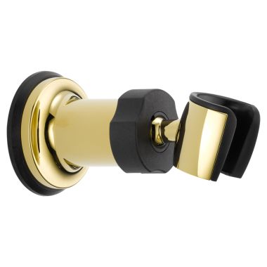 Click here to see Delta U4005-PB-PK Delta U4005-PB-PK Adjustable Round Wall Mount for Hand Shower, Polished Brass