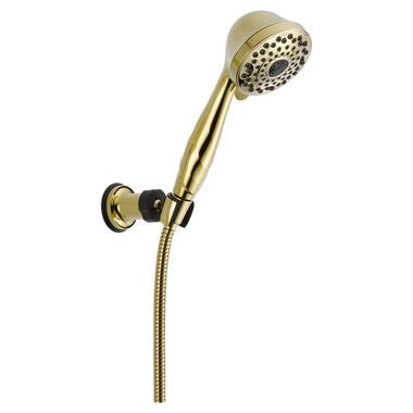 Click here to see Delta 59715-PB Delta 59715-PB Polished Brass Adjustable Wall Mount Handshower