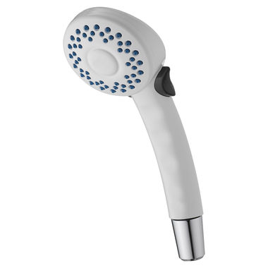 Click here to see Delta 59462-WHB-PK Delta Two-Setting ADA Touch-Clean Hand Shower, WaterSense, 1.75 GPM, White - 59462-WHB-PK