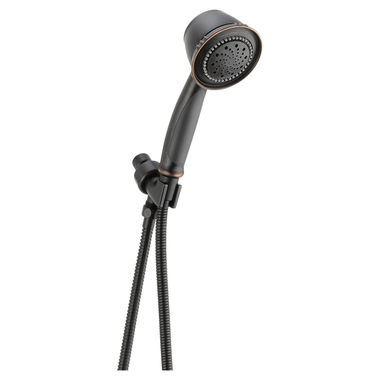 Click here to see Delta 59355-RB-PK Delta Universal Showering 2.5 GPM Premium 5-Setting Shower Mount Hand Shower, Touch-Clean Nozzles, Venetian Bronze - 59355-RB-PK