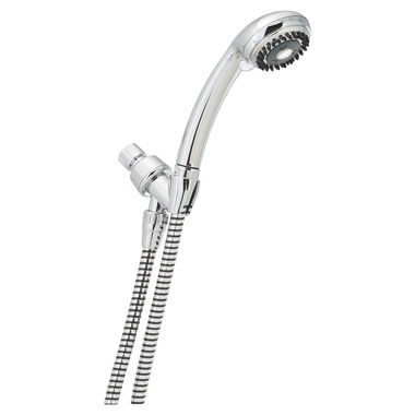Click here to see Delta 59202-PK Delta Universal Showering Fundamentals 4-Setting Wall-Mount Hand Shower with Dual Check Valves, 2.5 GPM, Chrome - 59202-PK