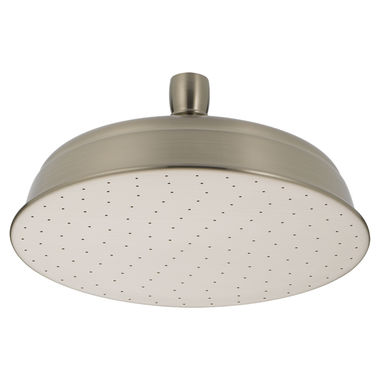 Click here to see Delta 52682-SS Delta Single-Setting Round Raincan Shower Head, 2.5 GPM, Stainless - 52682-SS