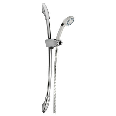 Click here to see Delta 51521-WHB Delta 2-Setting Handheld Shower with Wall Bar, White - 51521-WHB