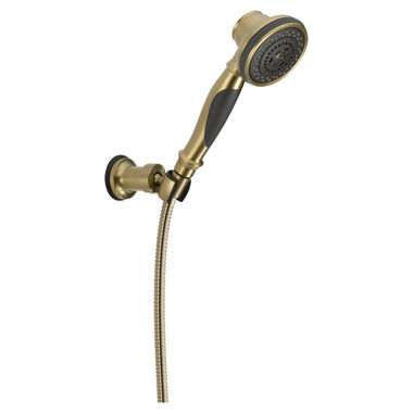 Click here to see Delta 55021-CZ Delta Premium Three-Setting Wall Mount Hand Shower, 1.75 GPM, Champagne Bronze - 55021-CZ
