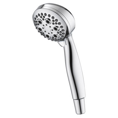 Click here to see Delta 59434-15-BG Delta Universal Showering Premium 5-Setting Hand Shower, Round, 1.5 GPM, Chrome - 59434-15-BG